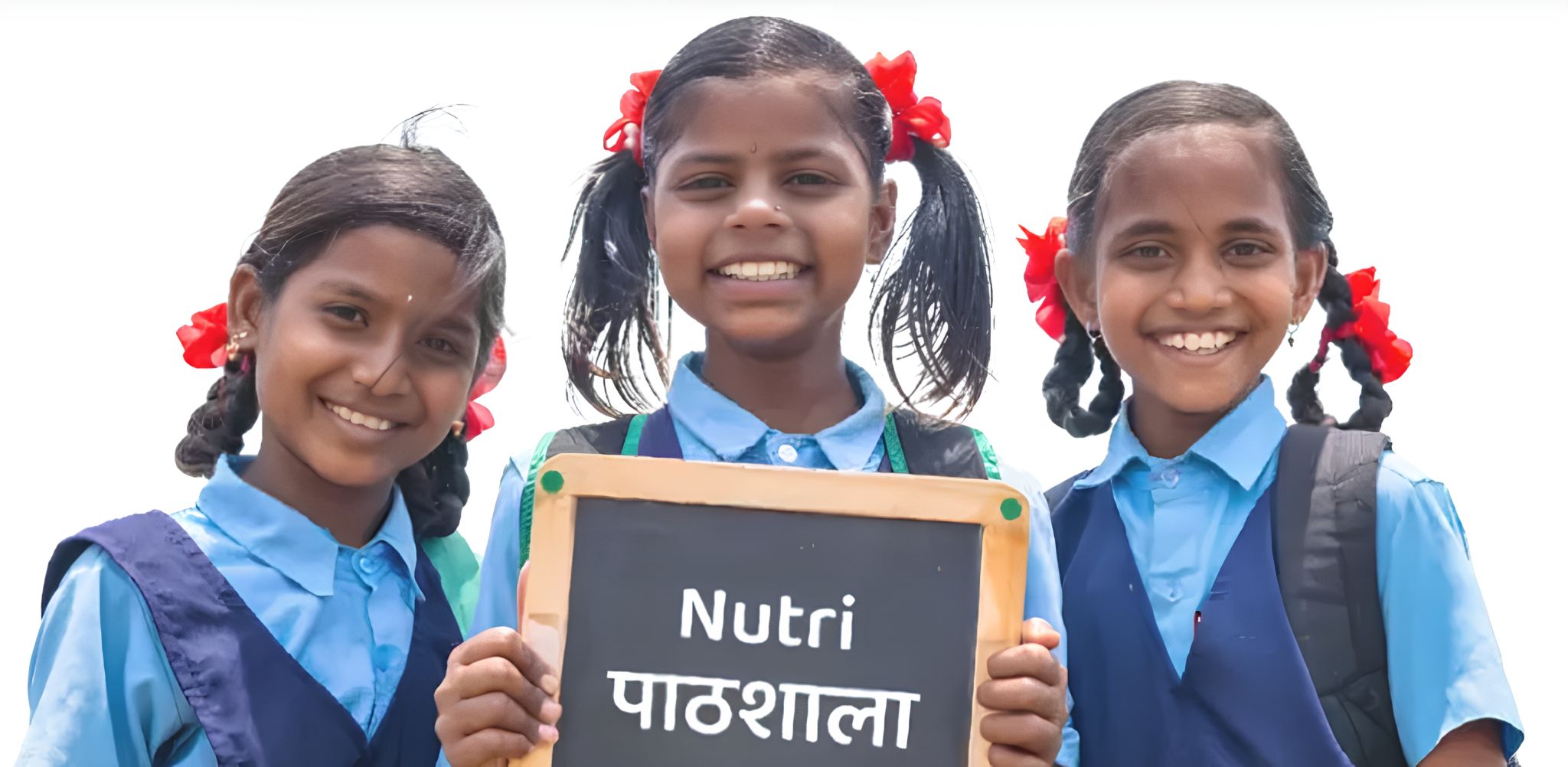 Children eating nutritious food